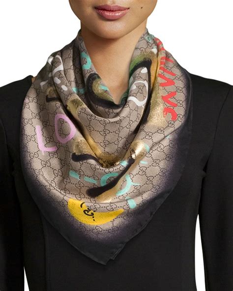 gucci ladies scarf|original gucci silk scarf.